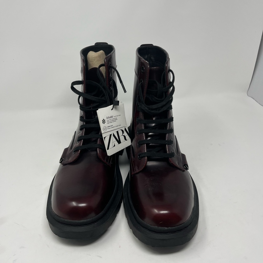 ZARA lace-up boots SZ 6